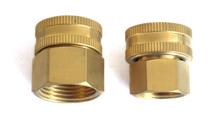 Dual Female Mosaz Swivel Hose Connector